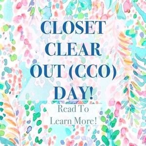 Closet Clear Out (CCO) Day!